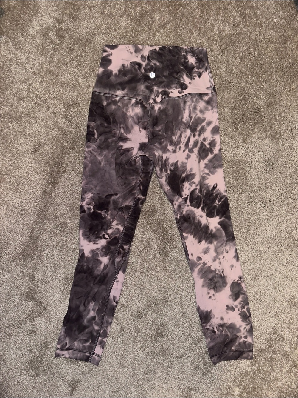 Women’s Purple Tie-Dye Active Leggings